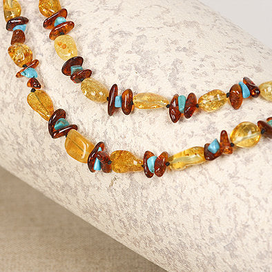 Amber hot sale turquoise necklace