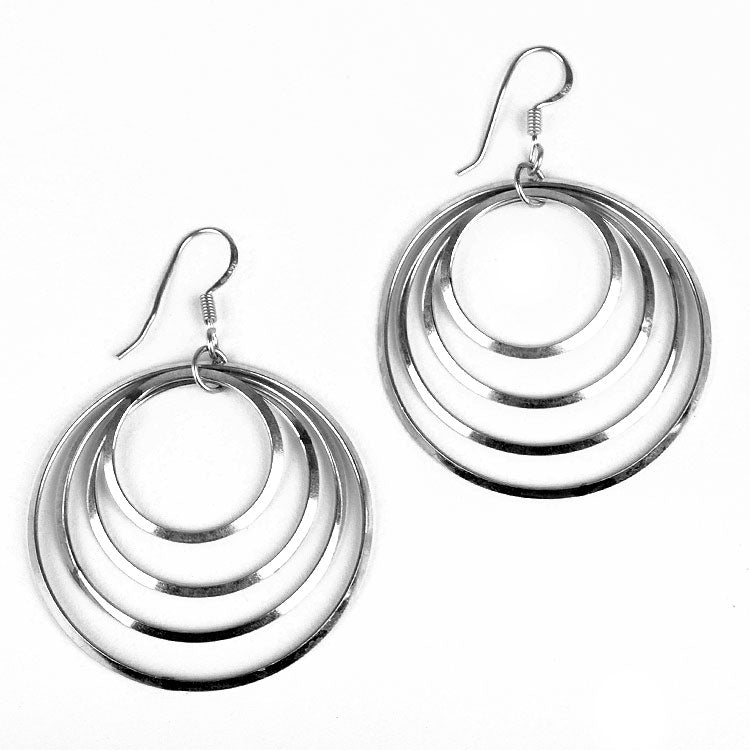 Simple And Beautiful 925 Sterling Silver Hoop Earrings