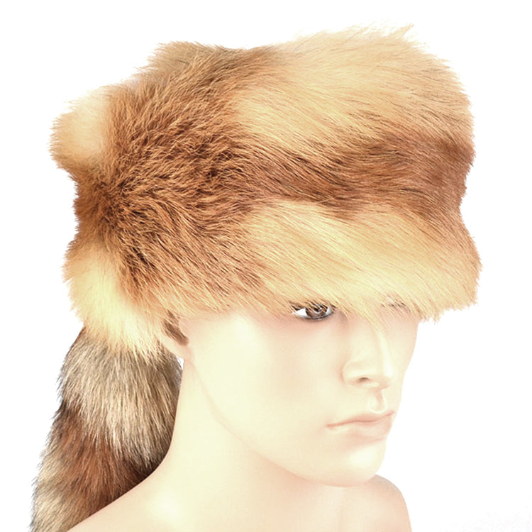 Red Fox Fur Trapper Hat