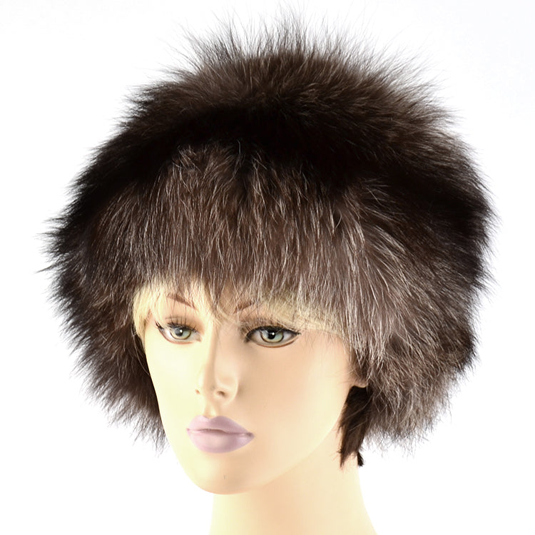 Men's Full Covered Real Fox Fur Hat Russian Ushanka Hat Trapper Warm  Peaked Cap