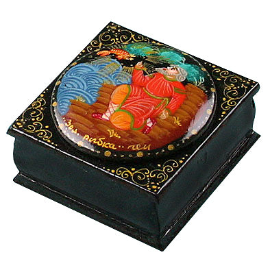 Tiny Lacquer Box Fairy Tale small unique gift ring box