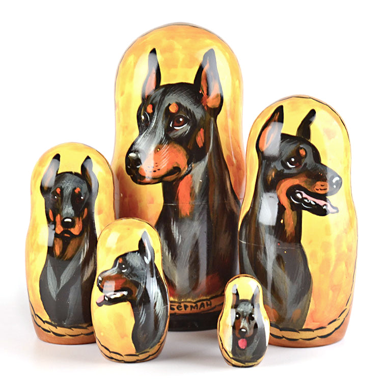 Soft Toy Doberman Dog by Hansa (39cm) 2708