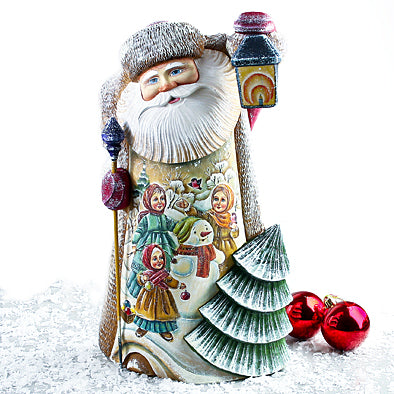 Russian Souvenir Wooden Bottle Holder Hand 2024 Carved and Painted