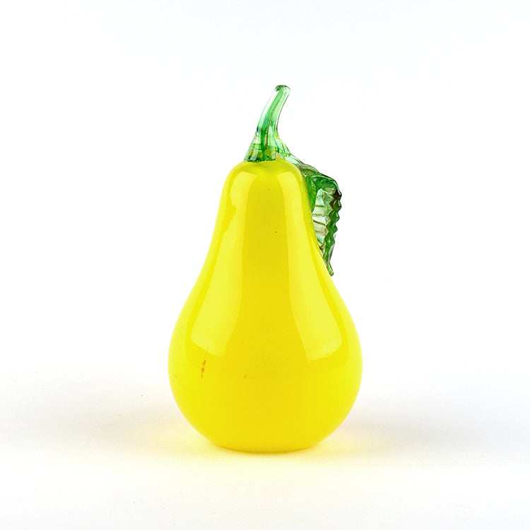 Art Glass Delicious Yellow Pear