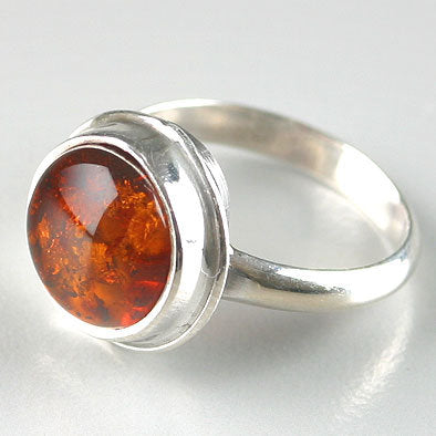 Classic Amber Ring – The Russian Store
