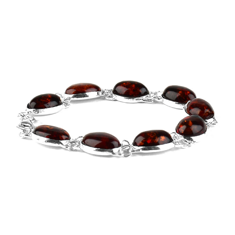 Amber Gemstone Bracelet Cuff 925 deals Sterling Silver Stamped 29g. 7” Wrist (C18)