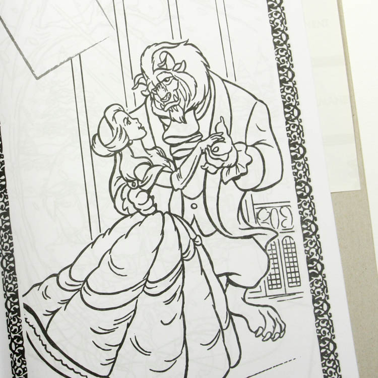 beast from beauty and the beast coloring pages