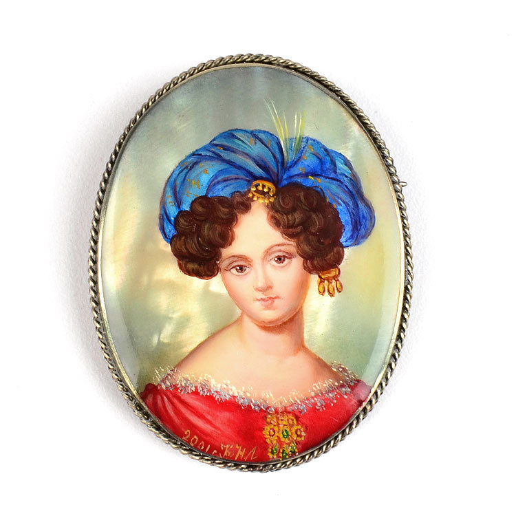 Nobel Woman Portrait Brooch – The Russian Store