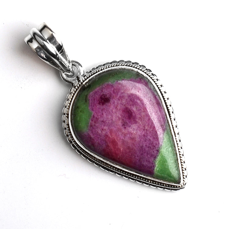 1 Pc Bag of 28-36x42-45 mm Ruby Zoisite Teardrop Pendant (GSP100223) popular