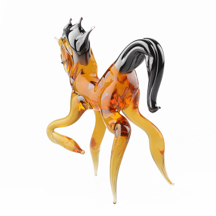 Glass Figurine of Brown Horse