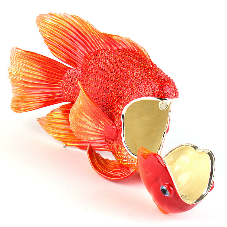 Crowntail Beta Fish Trinket Jewelry outlet Boxe