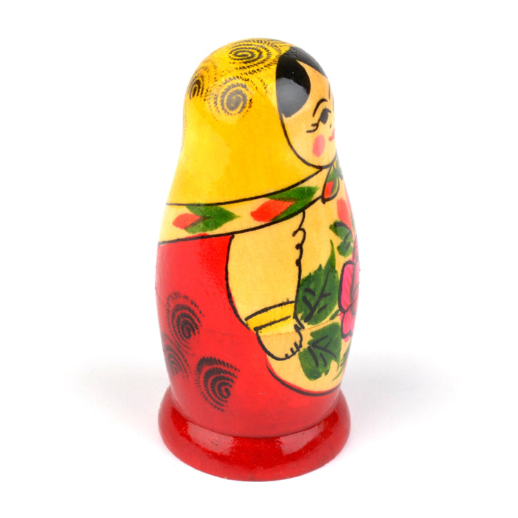 Traditional Nesting Doll w/ Rose 5pc./4