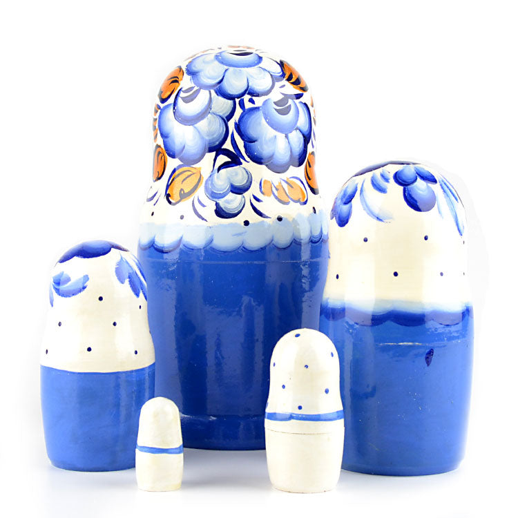 Blue and White Nested Doll