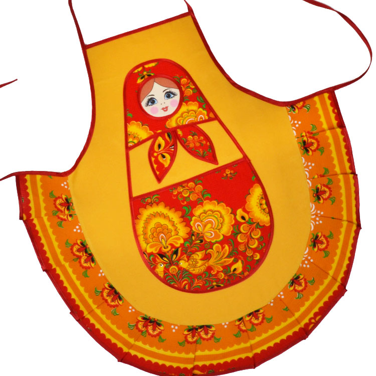 Russian Doll Kitchen Apron The Russian Store   Su01044a01 